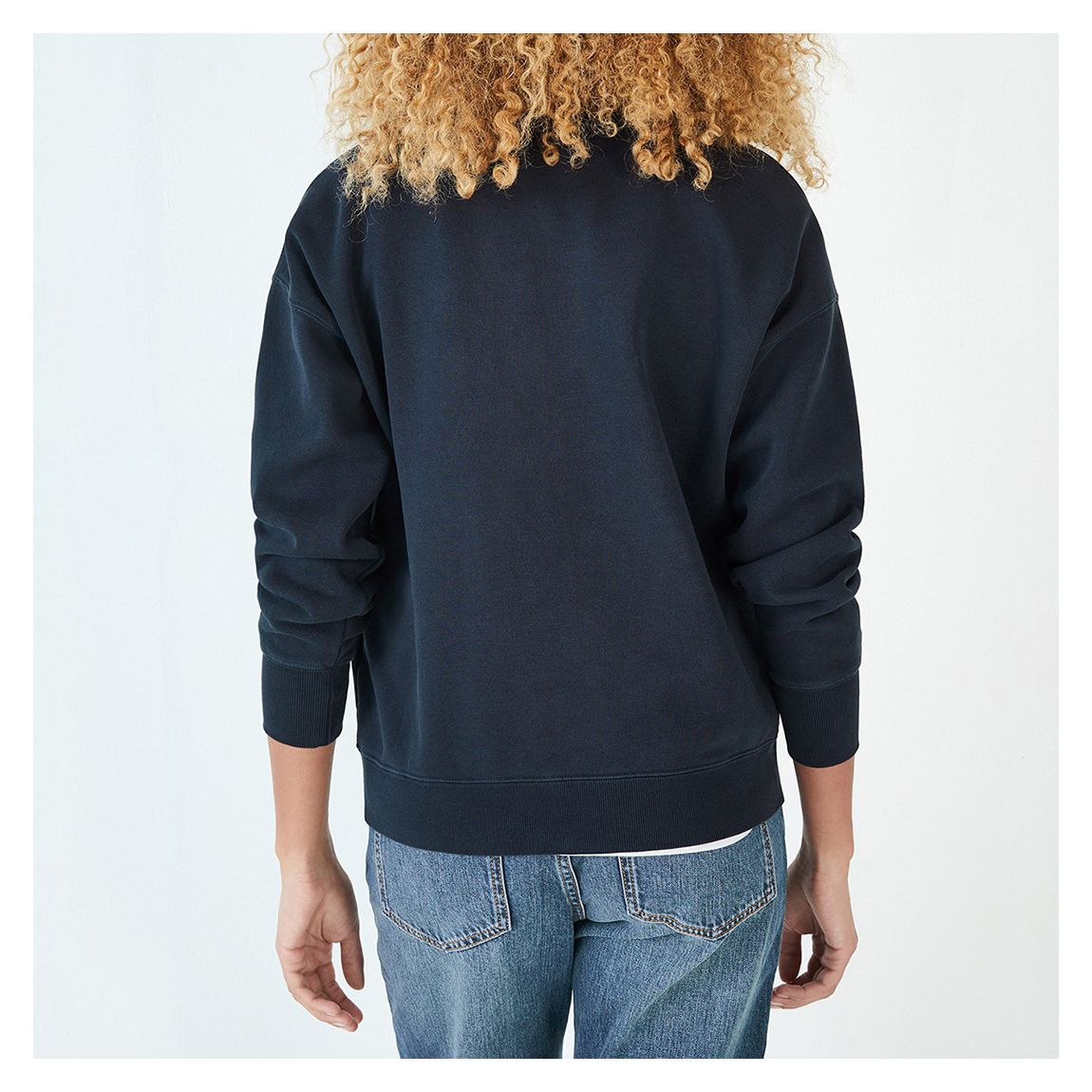 Navy Lindsey Relaxed Sweatshirt main product photo