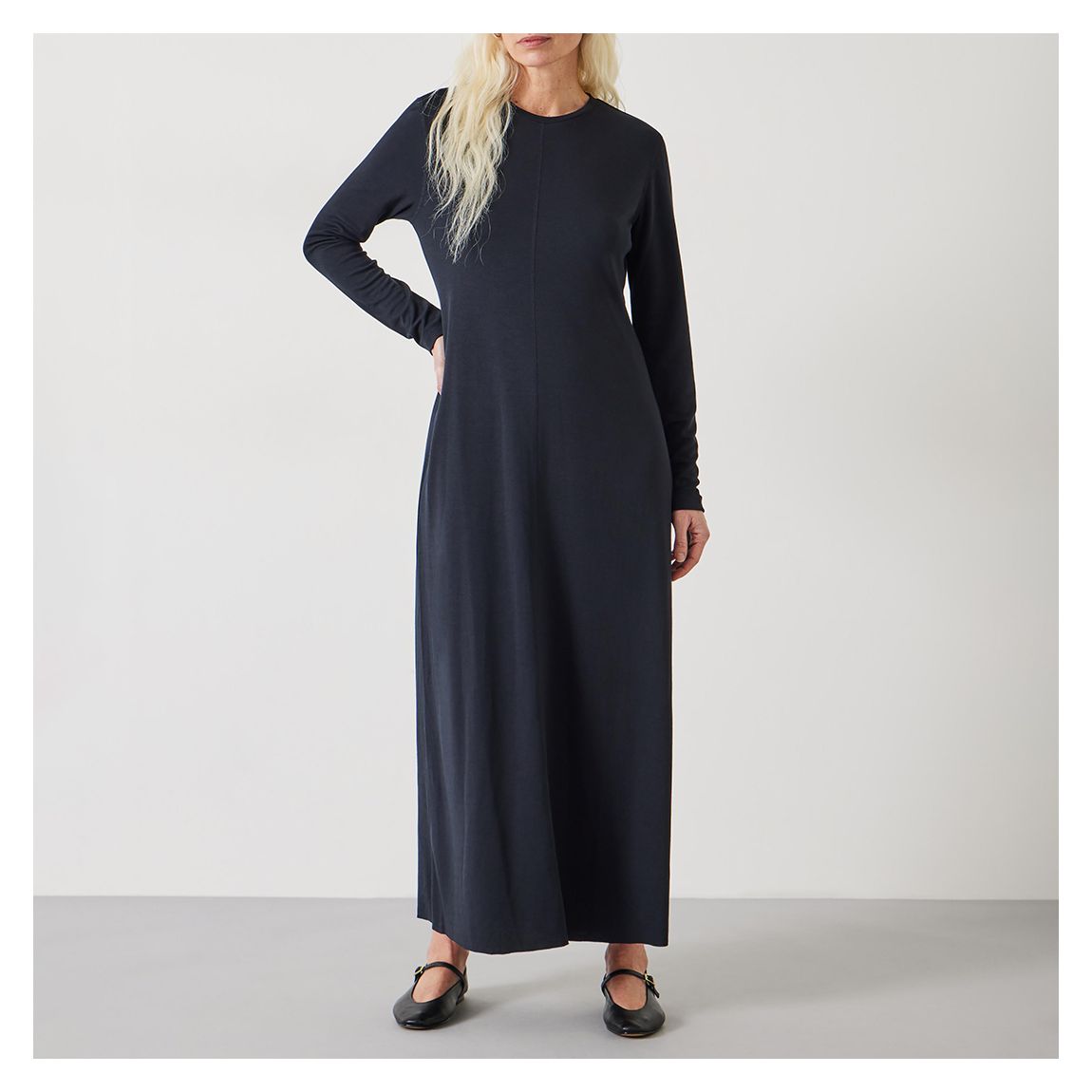 Black Sima Jersey Dress main product photo