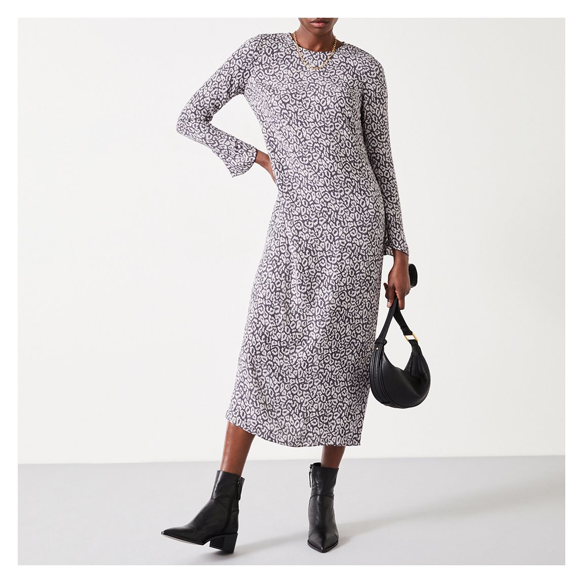 Grey Milani Midi Dress main product photo