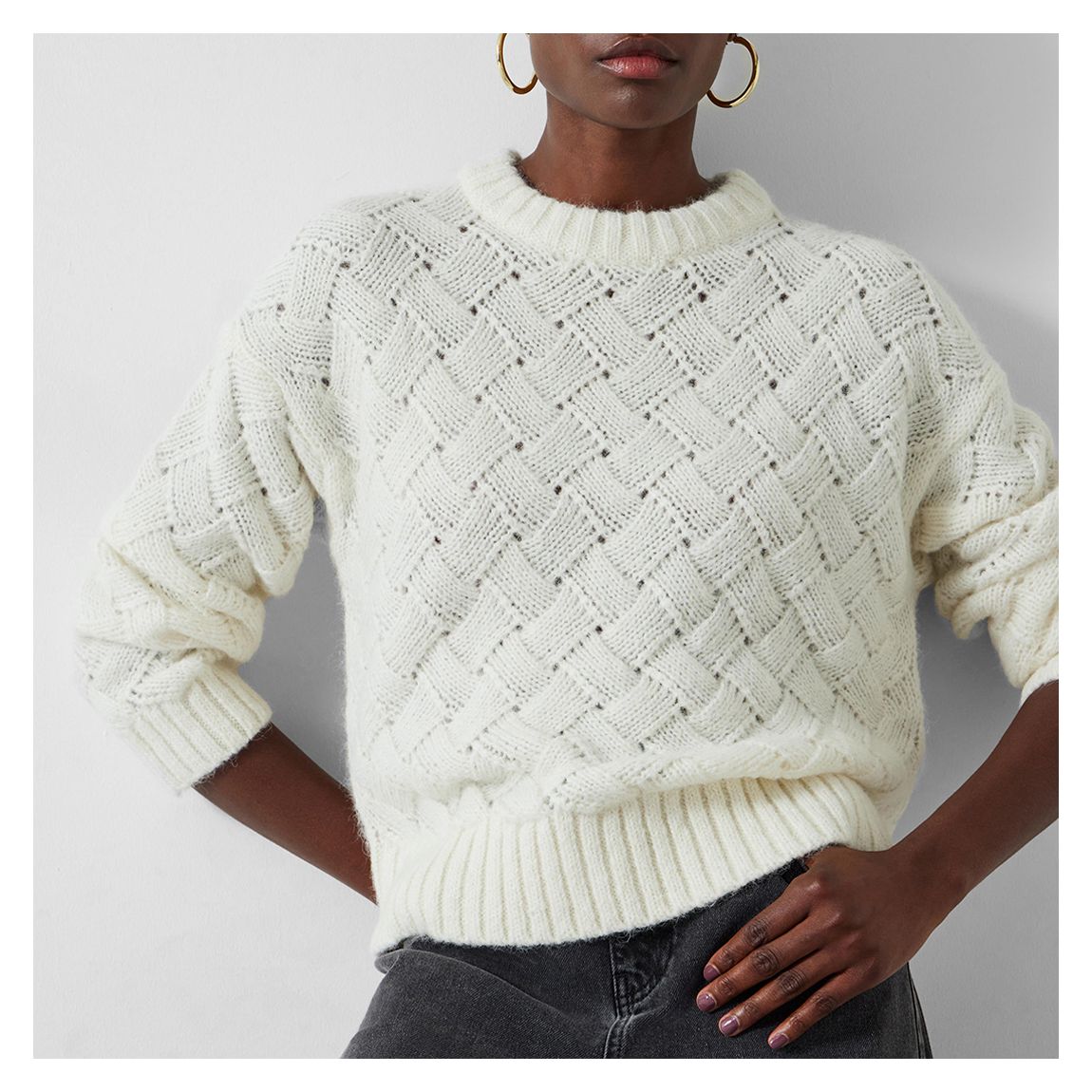 Cream Emmy Wool Blend Jumper main product photo