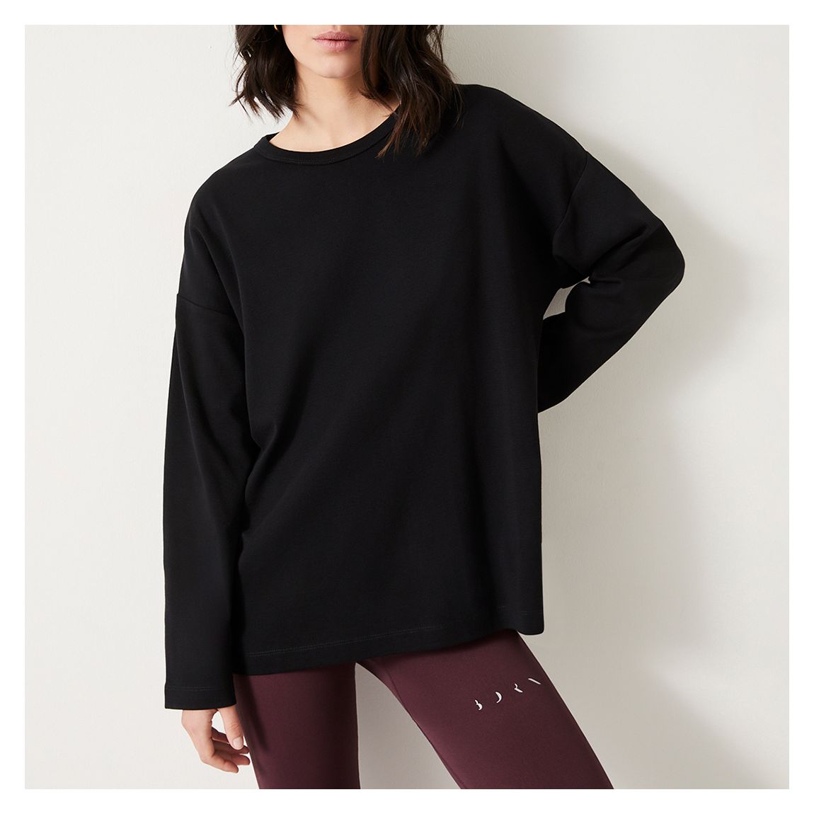 Black Rachel Cotton Top main product photo