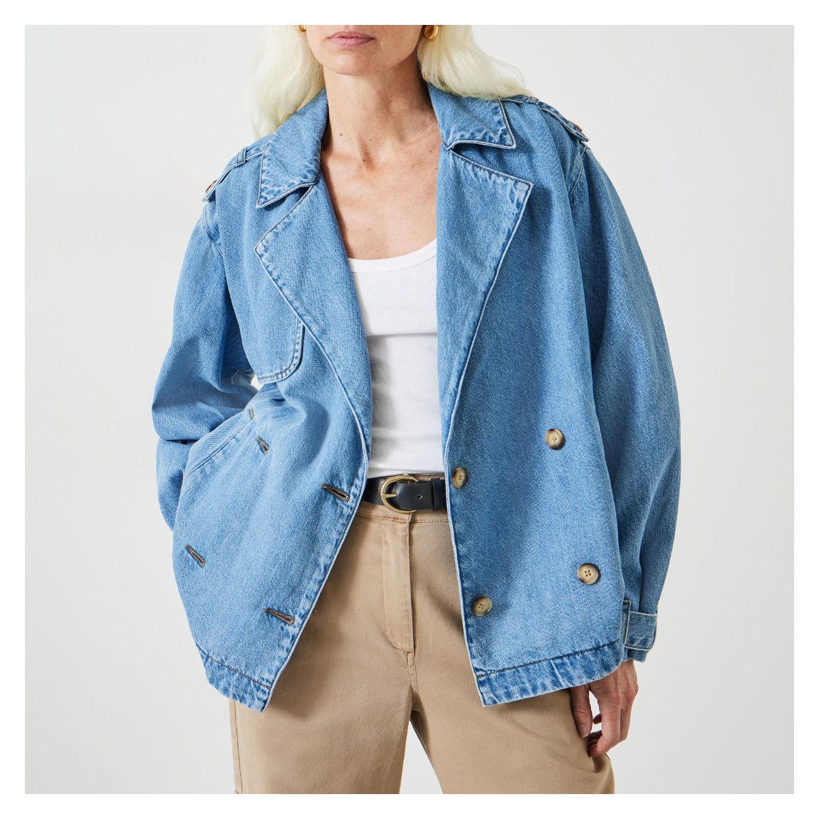 Blue Denim Yasmin Cotton Jacket main product photo