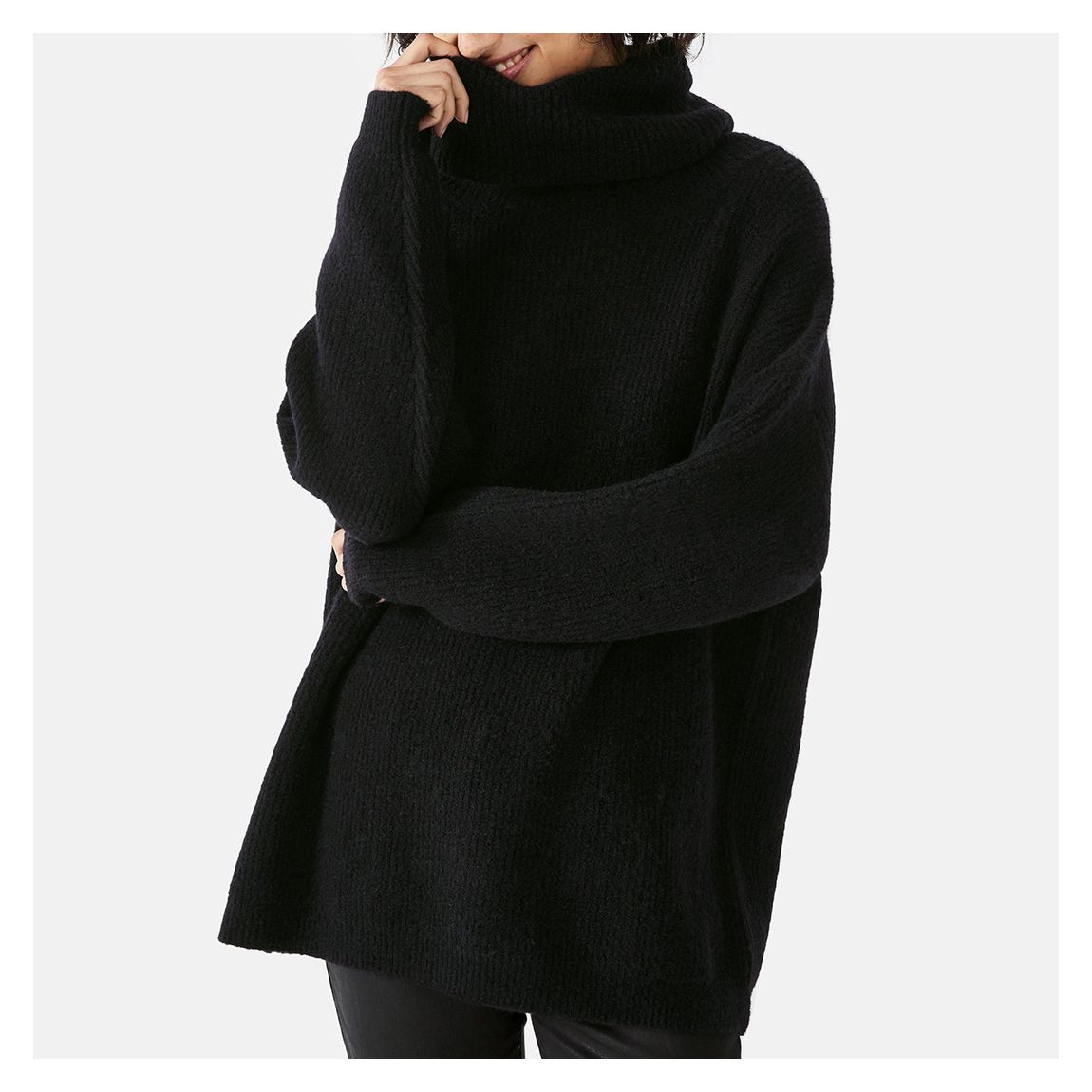 Black Meryl Wool Blend Jumper main product photo