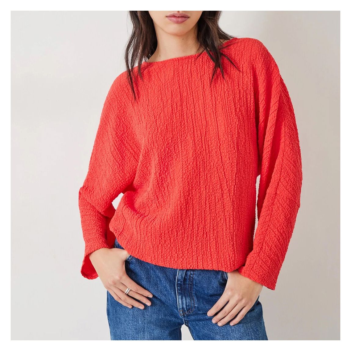 Red Kirra Oversized Blouse main product photo