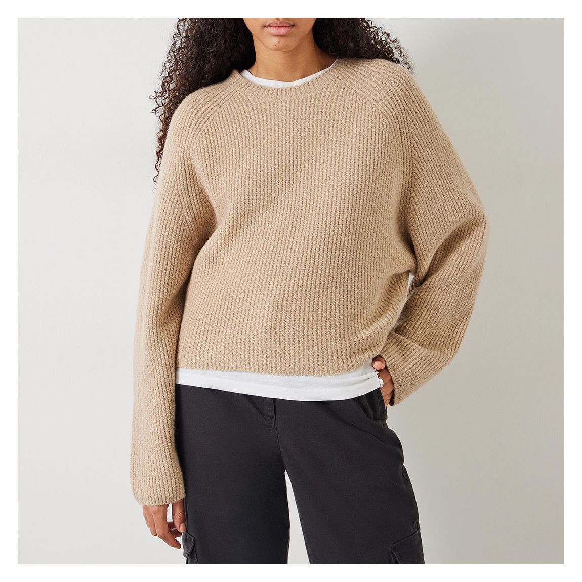 Beige Tamar Wool Blend Jumper main product photo