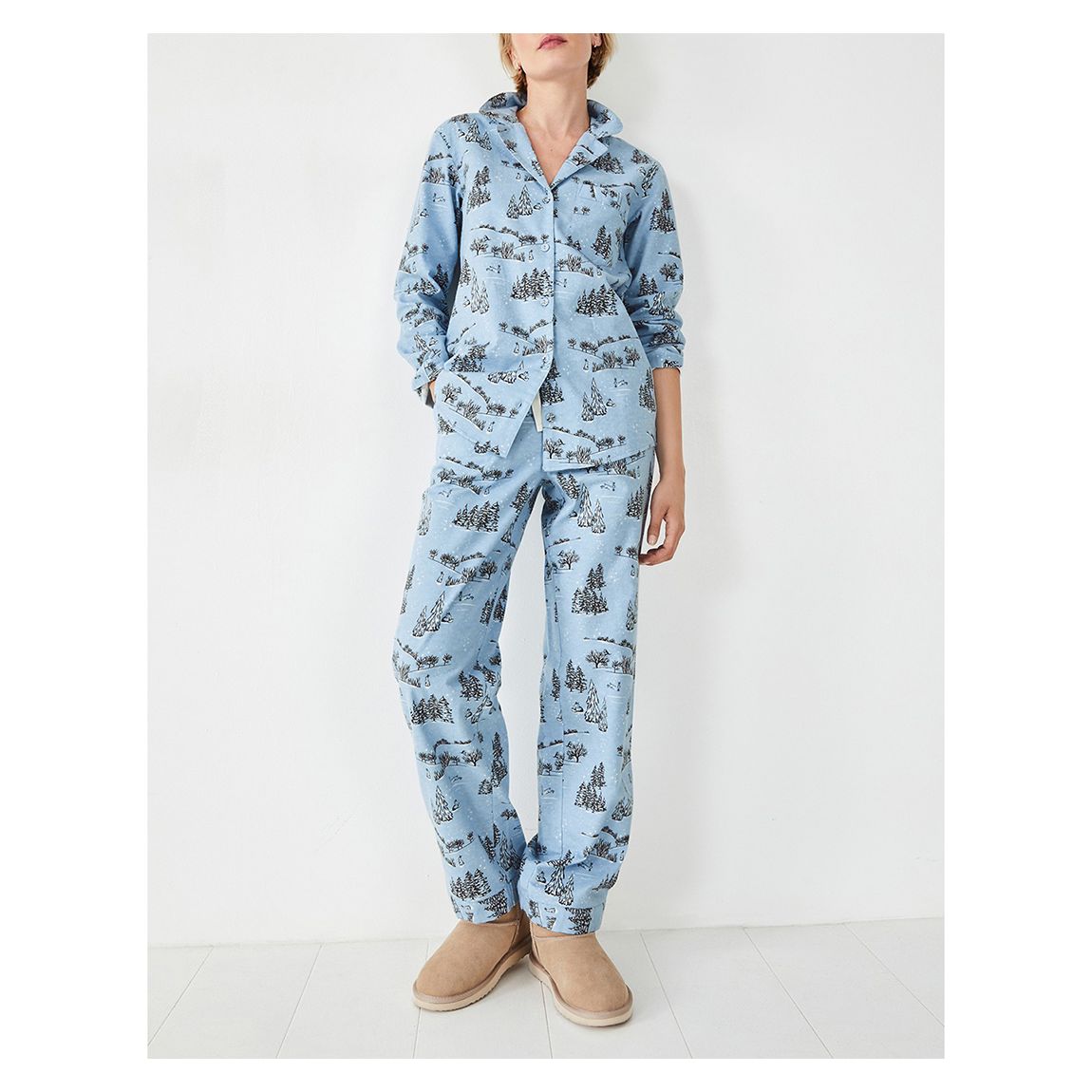Light Blue Liv Cotton Pyjama Set main product photo
