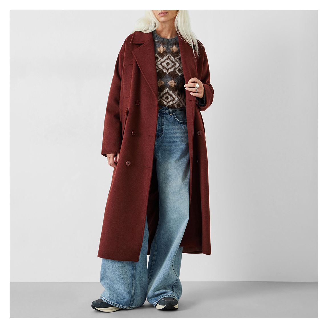 Brown Maddie Relaxed Coat main product photo