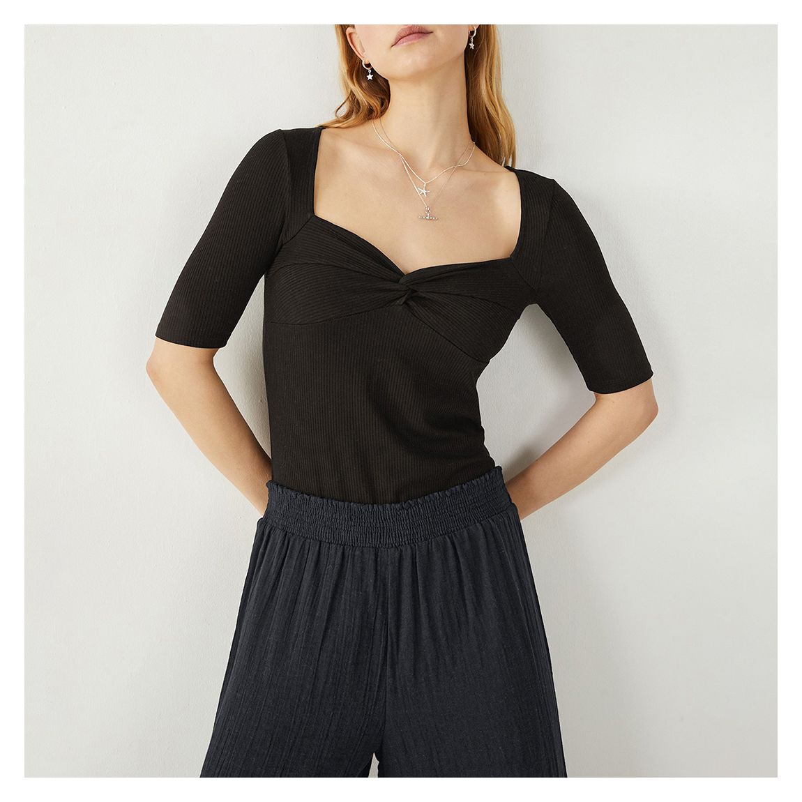 Black Off Shoulder Top main product photo