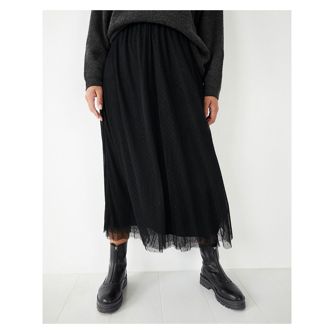 Black Maddison Tulle Skirt main product photo