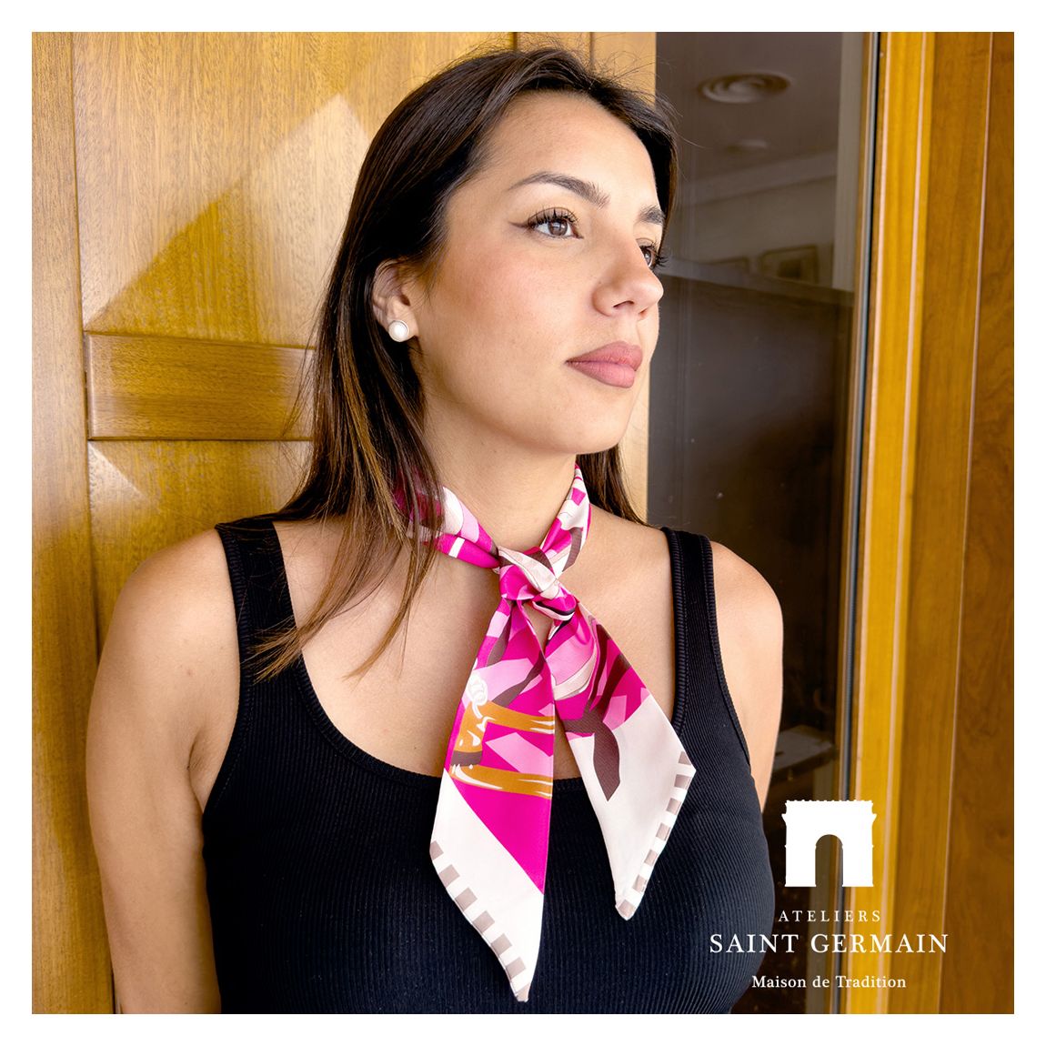 Pink Tie Scarf main product photo