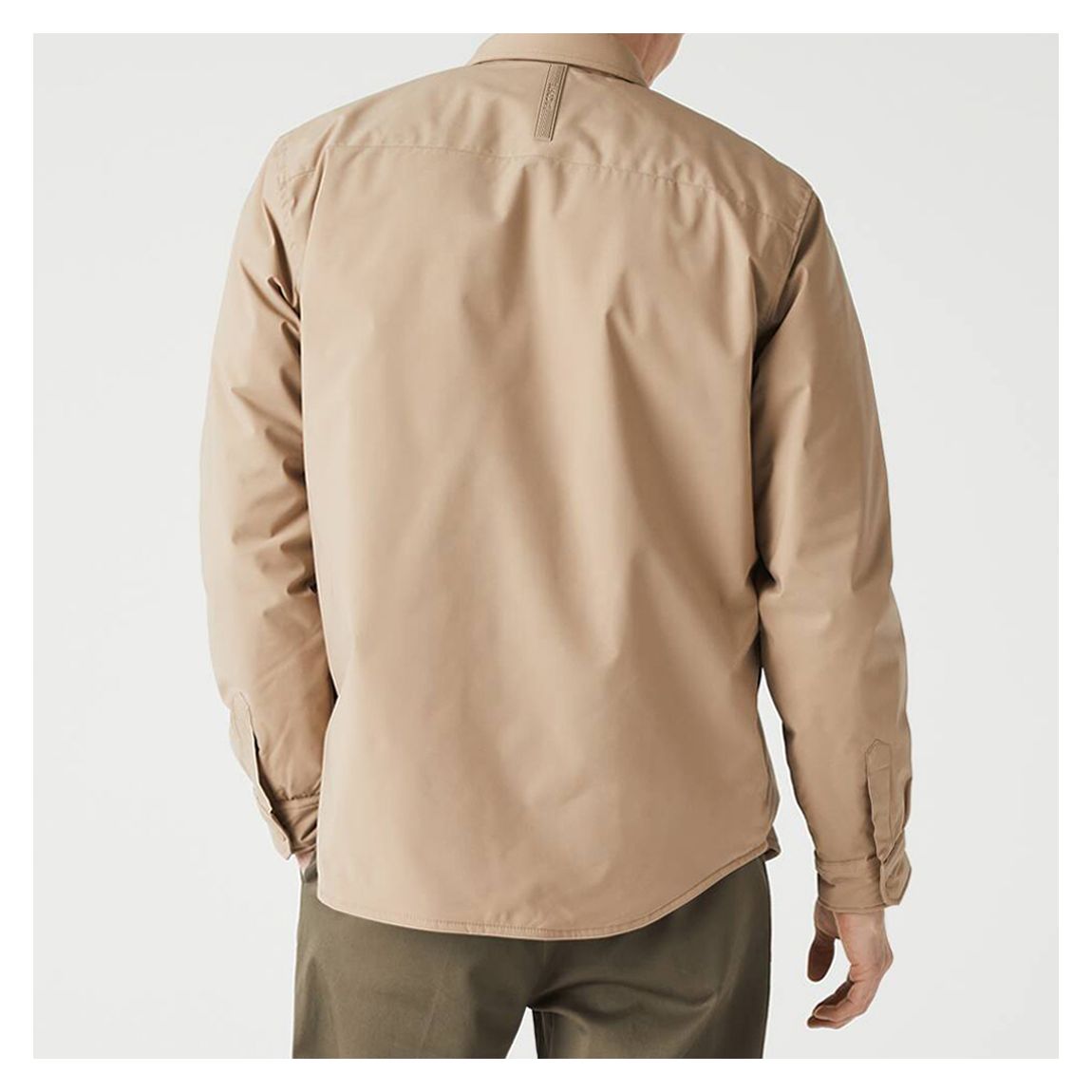 Beige Popper Woven Shirt main product photo