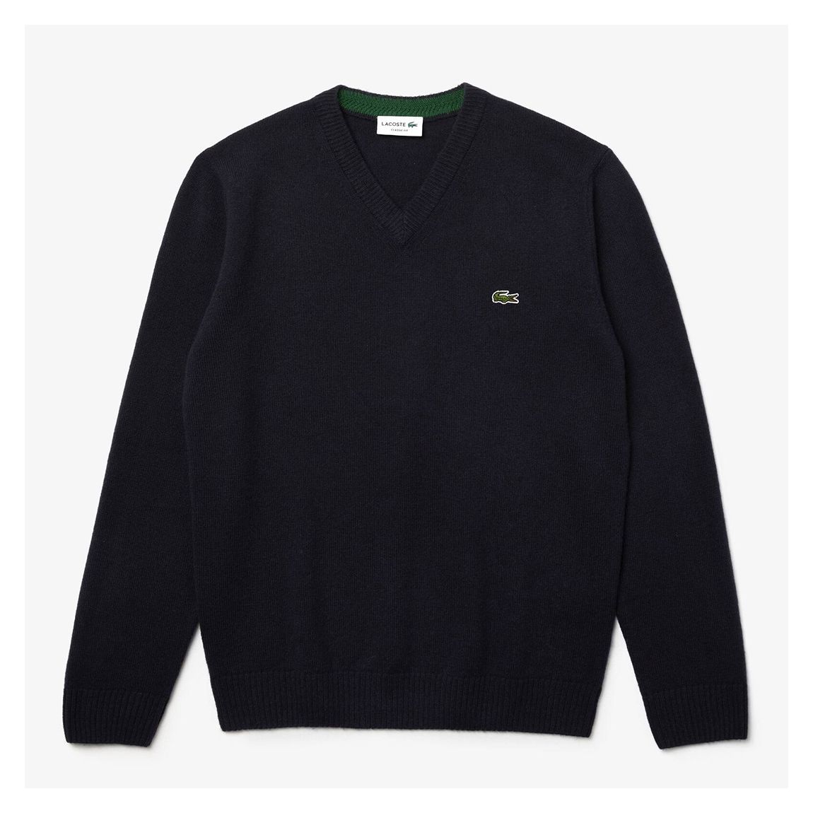 Navy V-Neck Knitted Jumper main product photo