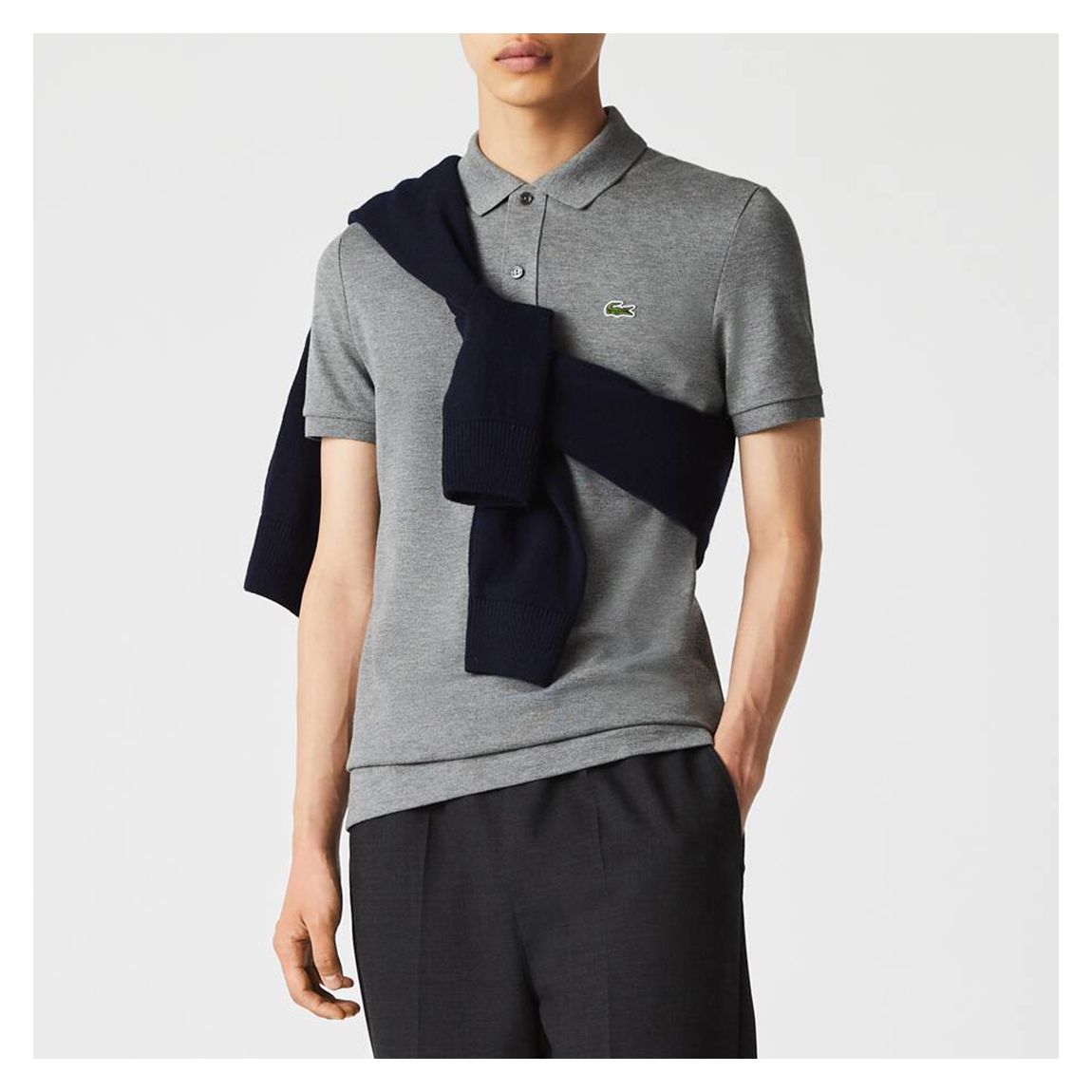 Grey Short Sleeve Polo Shirt main product photo