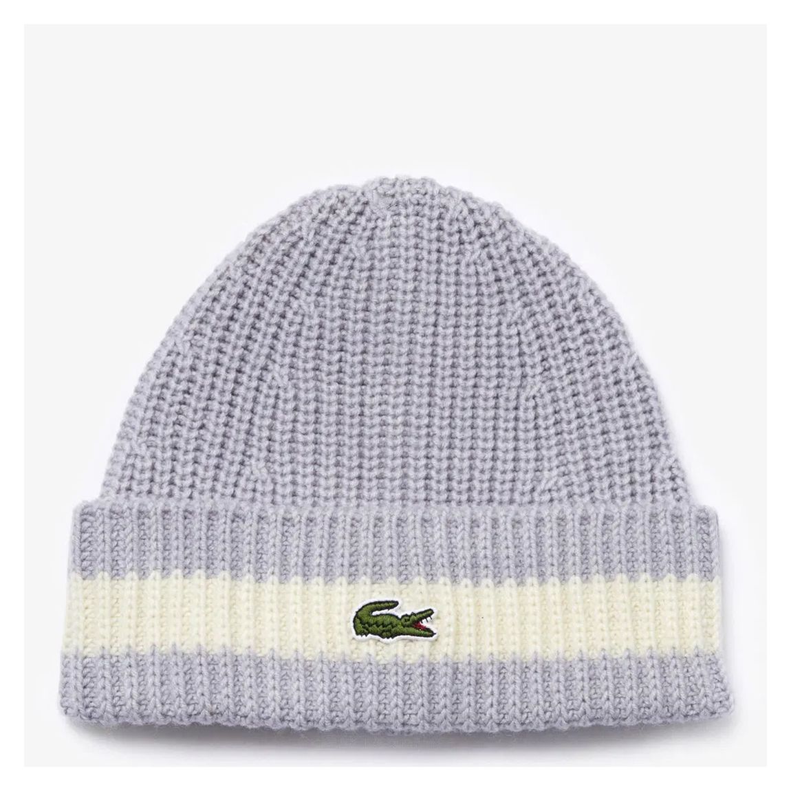 Grey Stripe Ribbed Beanie main product photo
