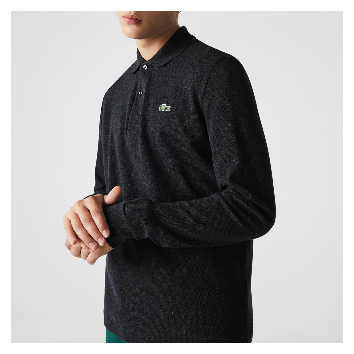 Black Long Sleeve Polo Shirt main product photo