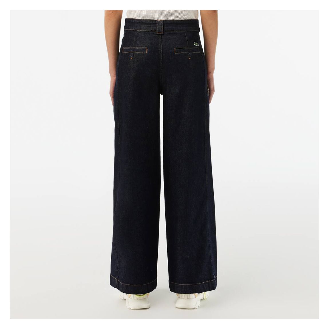 Dark Blue Wide Leg Stretch Jeans main product photo
