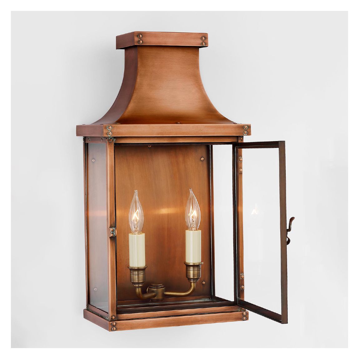 Bedford Wide Short 3/4 Lantern in Natural Copper main product photo