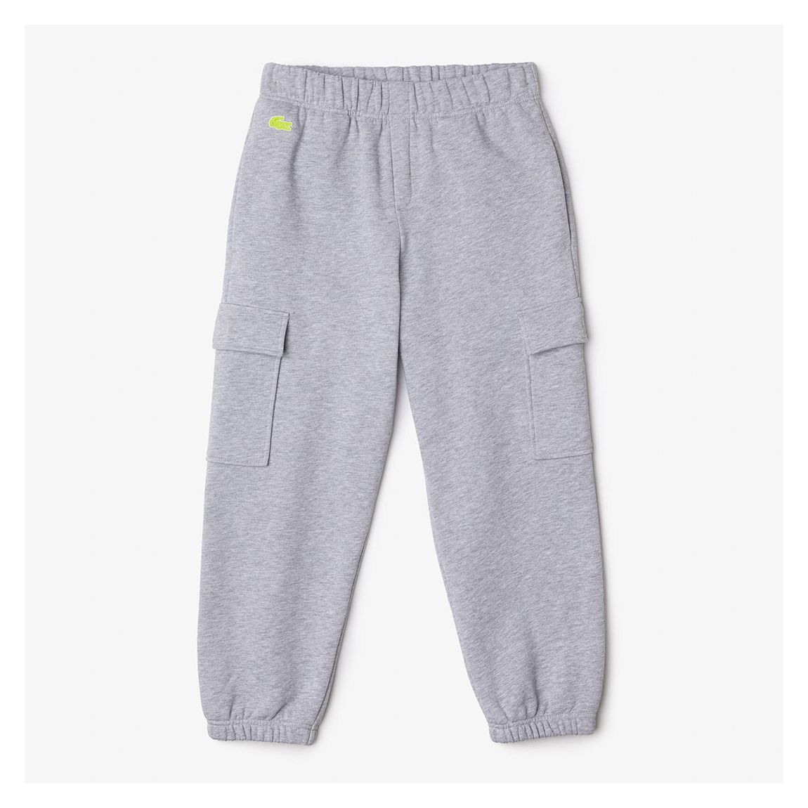 Kid Boy's Grey Cotton Blend Cargo Joggers main product photo