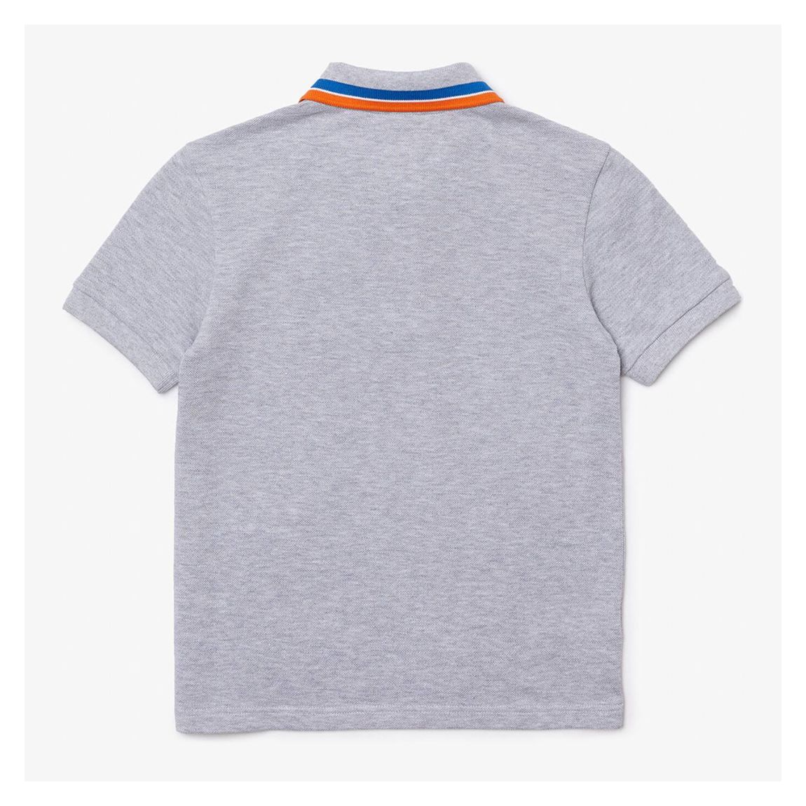 Baby Boy's Grey Contrast Trim Cotton Polo Shirt main product photo