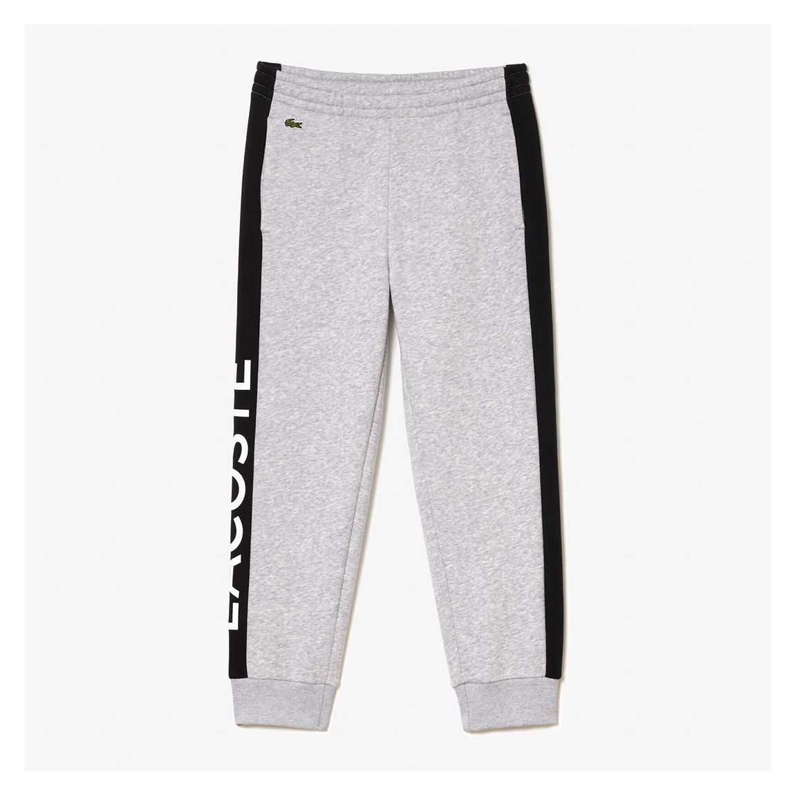 Kid Boy's Grey Side Stripe Cotton Blend Joggers main product photo