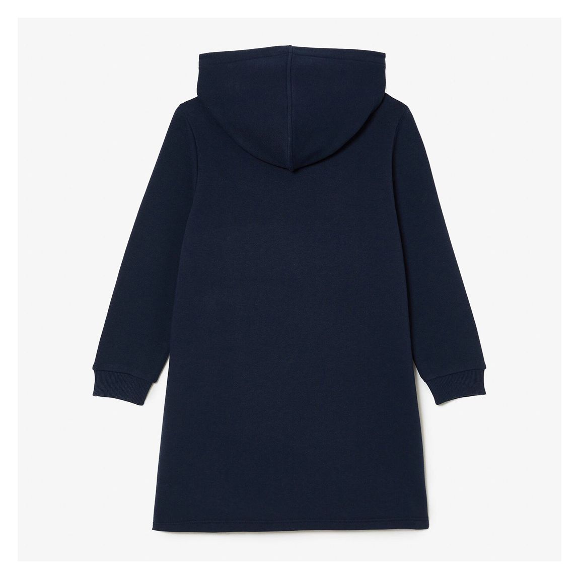 Baby Girl's Navy Hooded Cotton Blend Dress main product photo