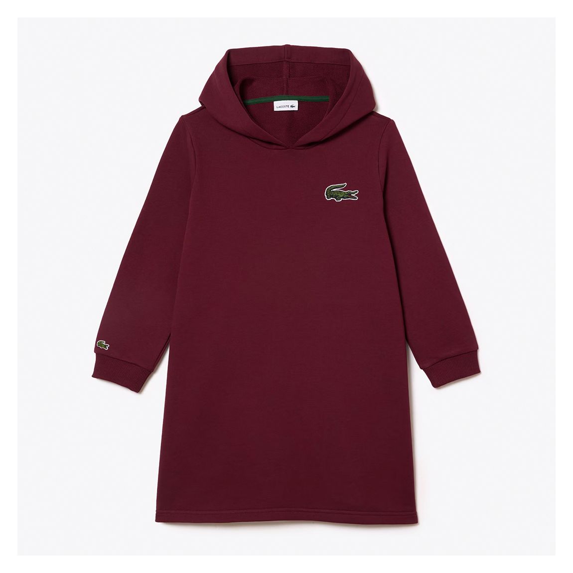Teen Girl's Burgundy Hooded Cotton Blend Dress main product photo
