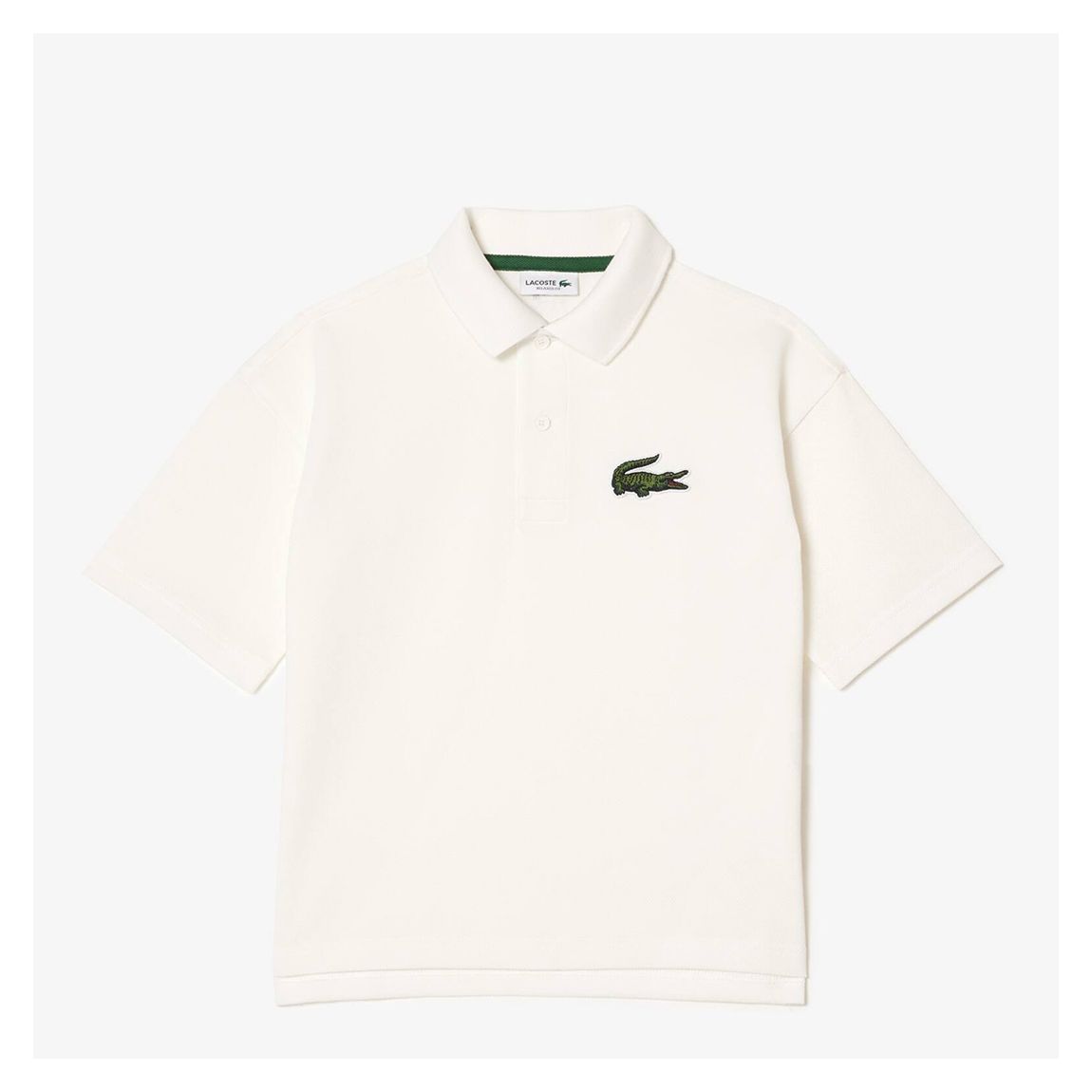 Teen Unisex Cream Croc Cotton Polo Shirt main product photo