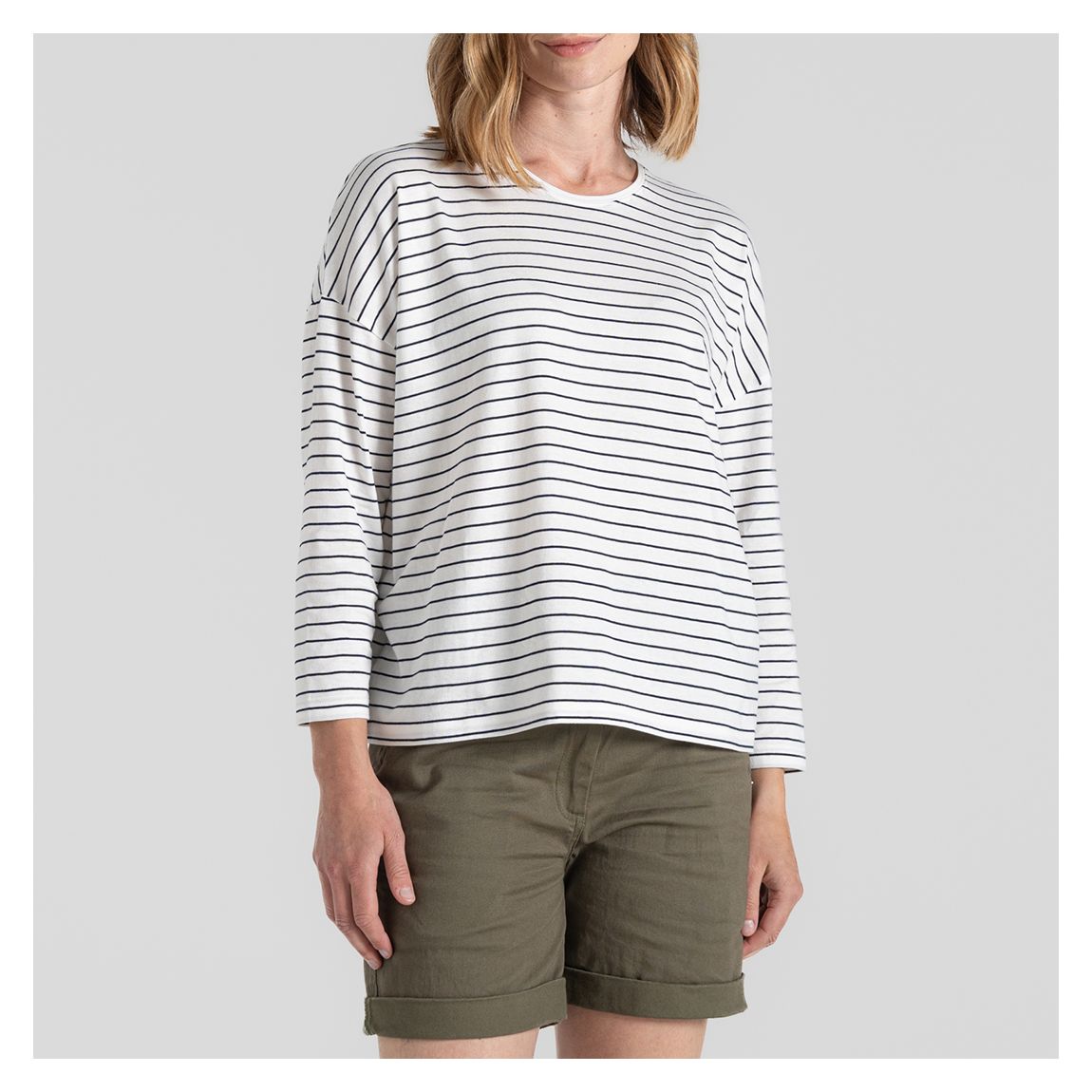 Navy/White Kielder Cotton T-Shirt main product photo