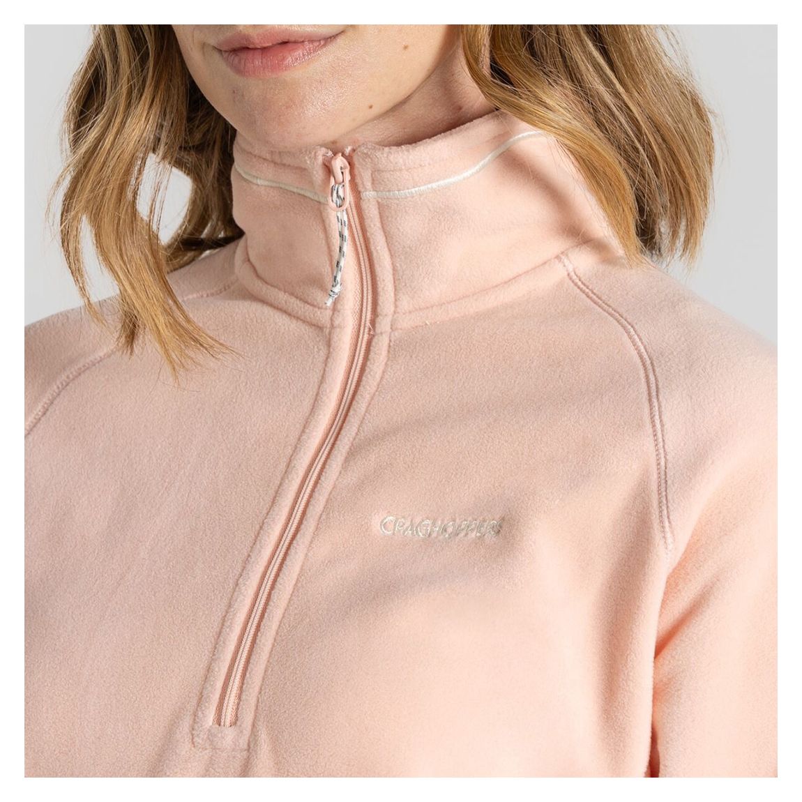 Pink Miska Half Zip Fleece main product photo