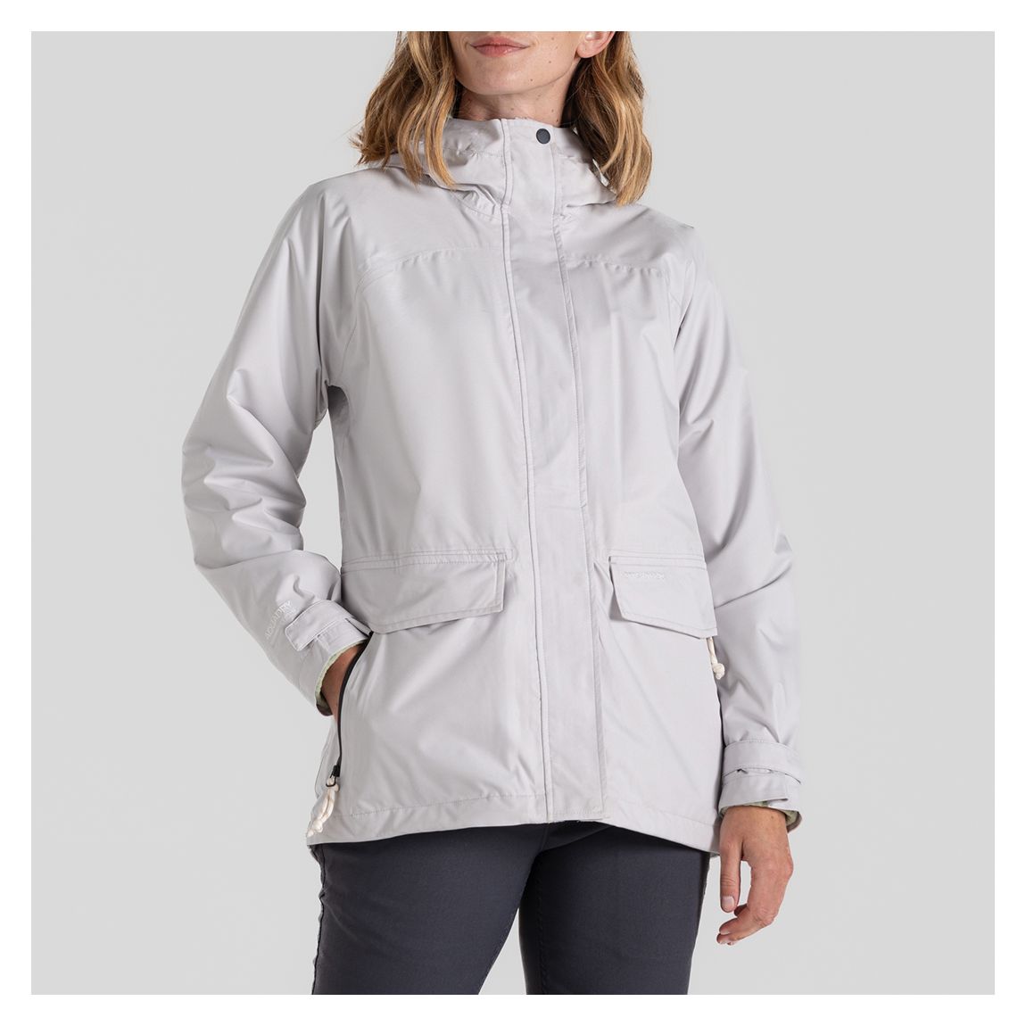 White Kaia Waterproof Jacket main product photo