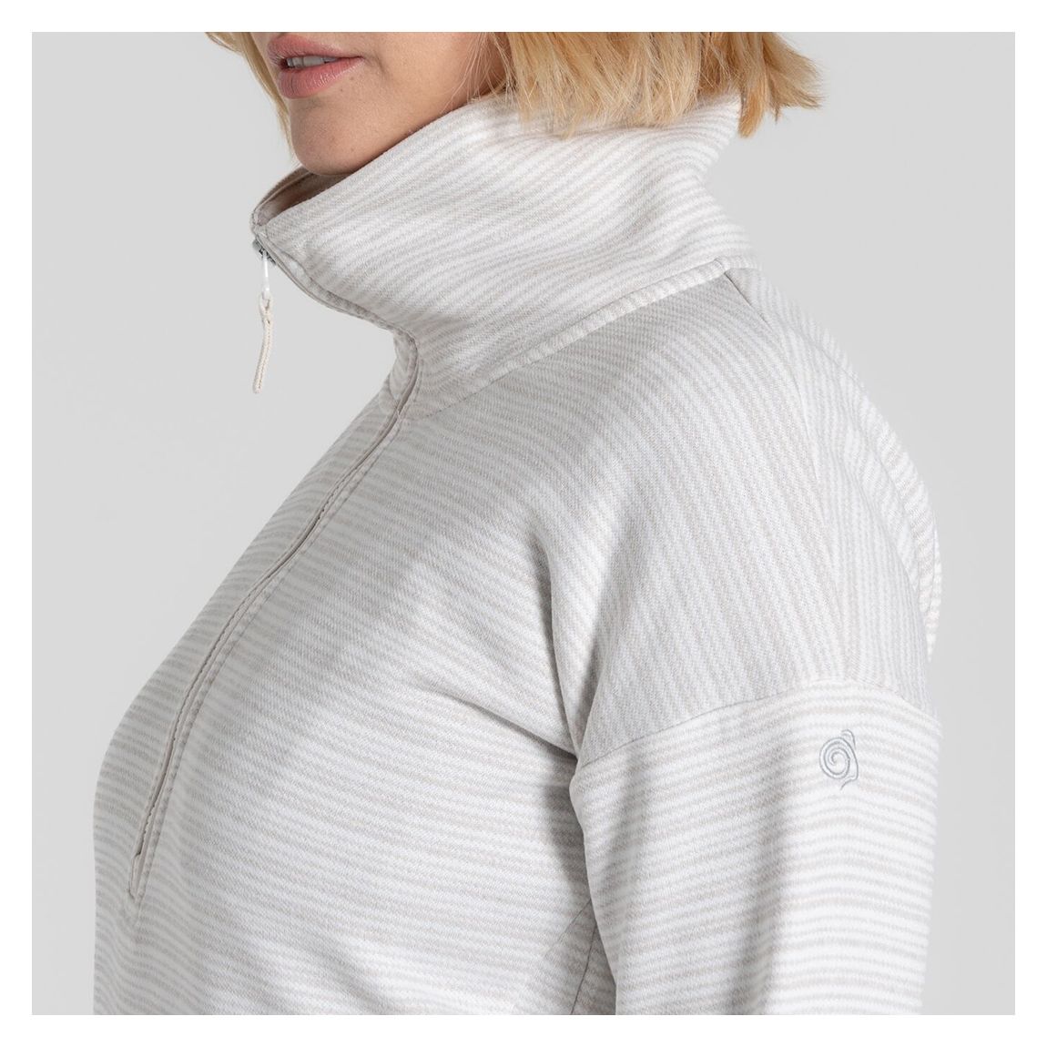 White Daisy Half Zip Fleece main product photo