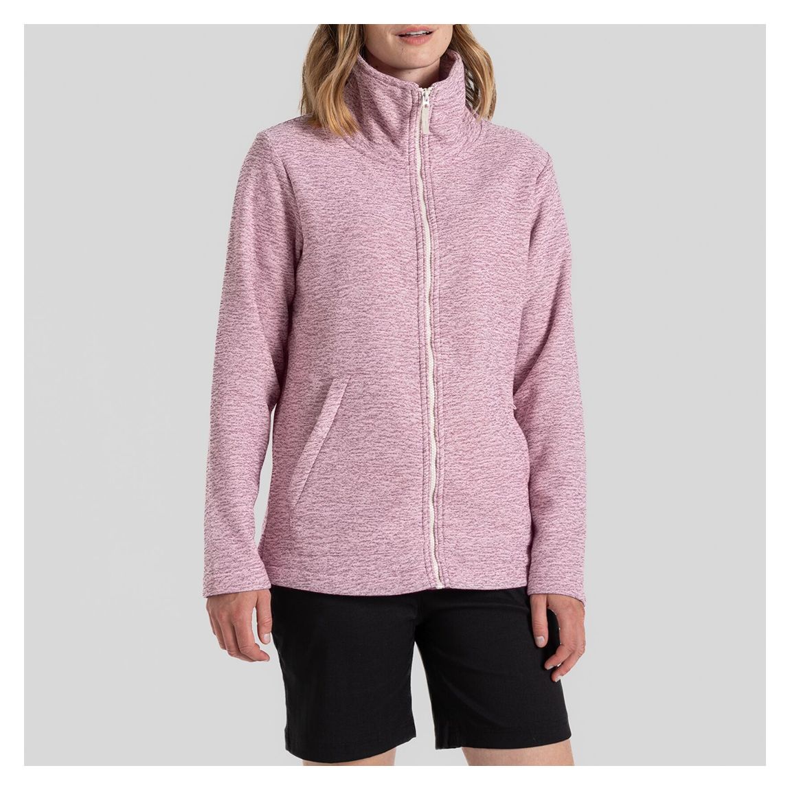 Pink Aio Full Zip Fleece main product photo