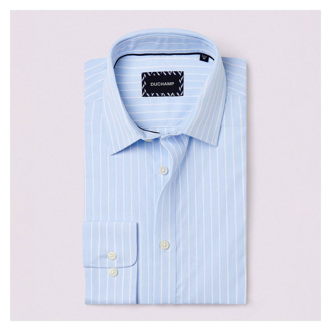 Light Blue Wide Stripe Cotton Shirt main product photo