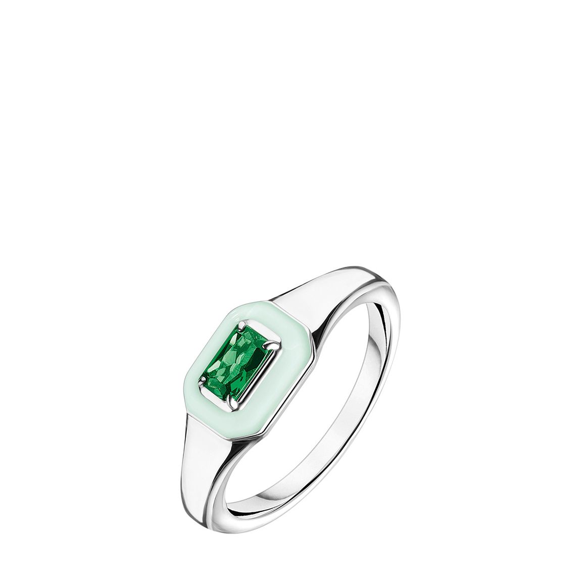 Green Charm Club Ring main product photo
