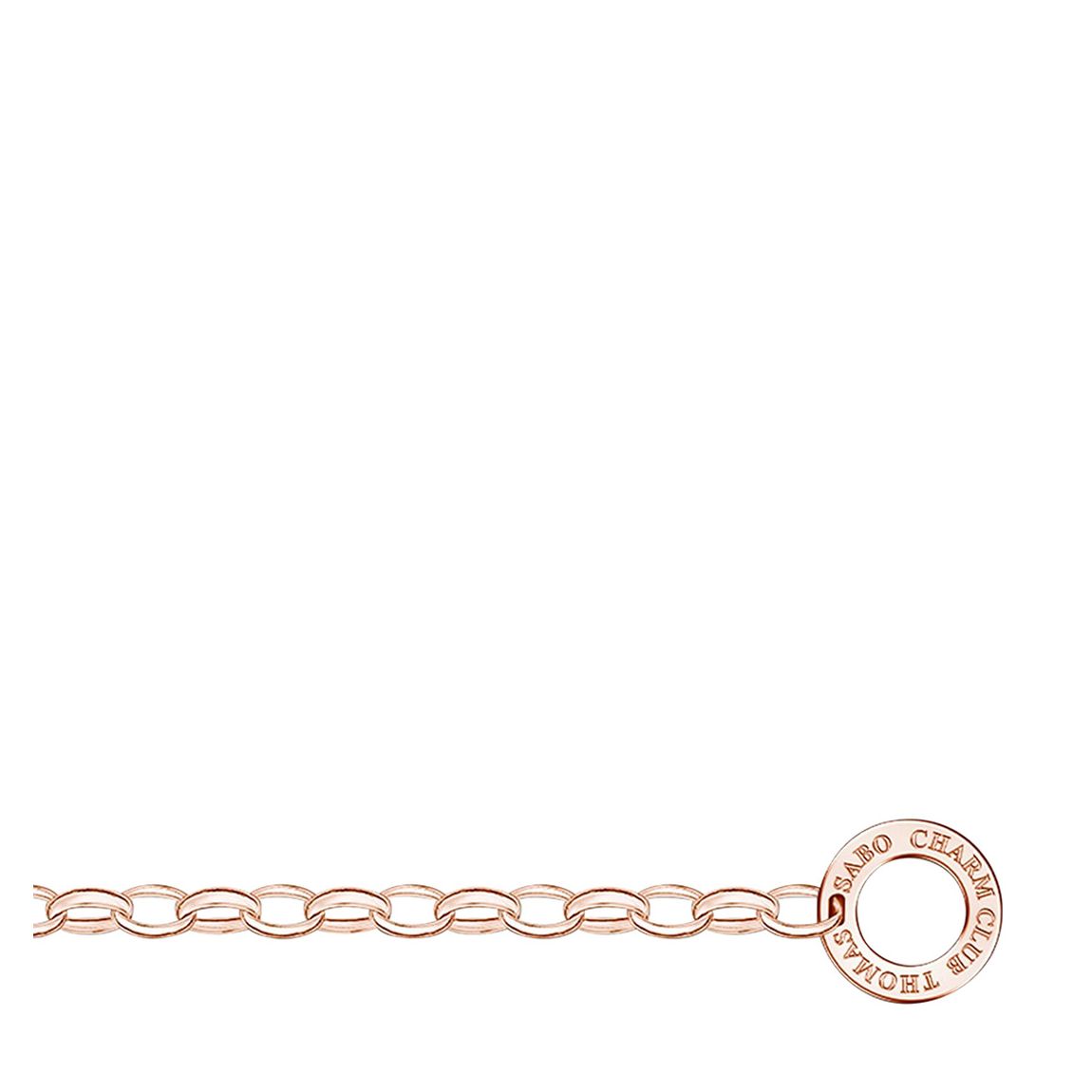 Rose Gold Rose Gold Plated Classic Charm Bracelet main product photo