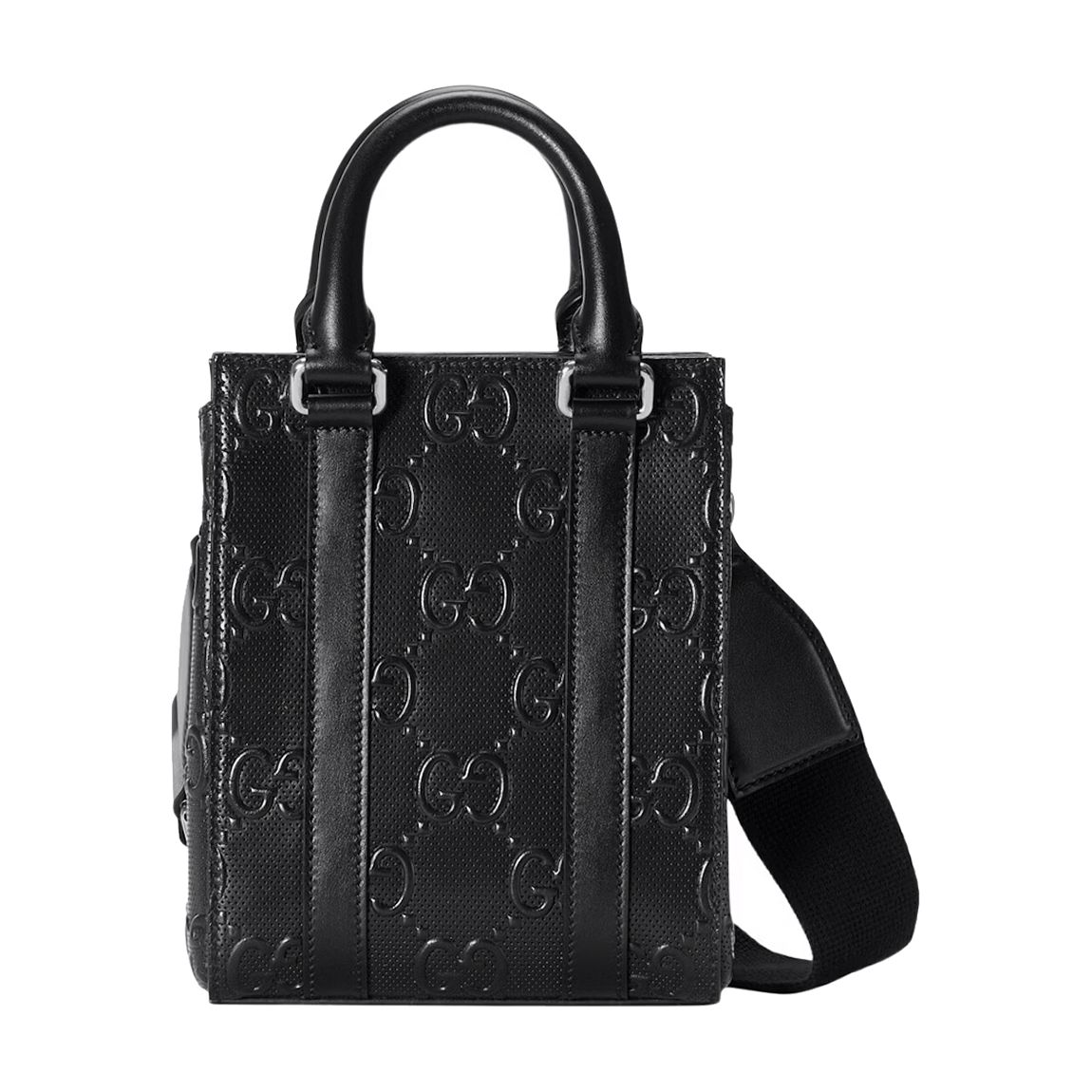 Black Supreme Embossed Tote Bag main product photo