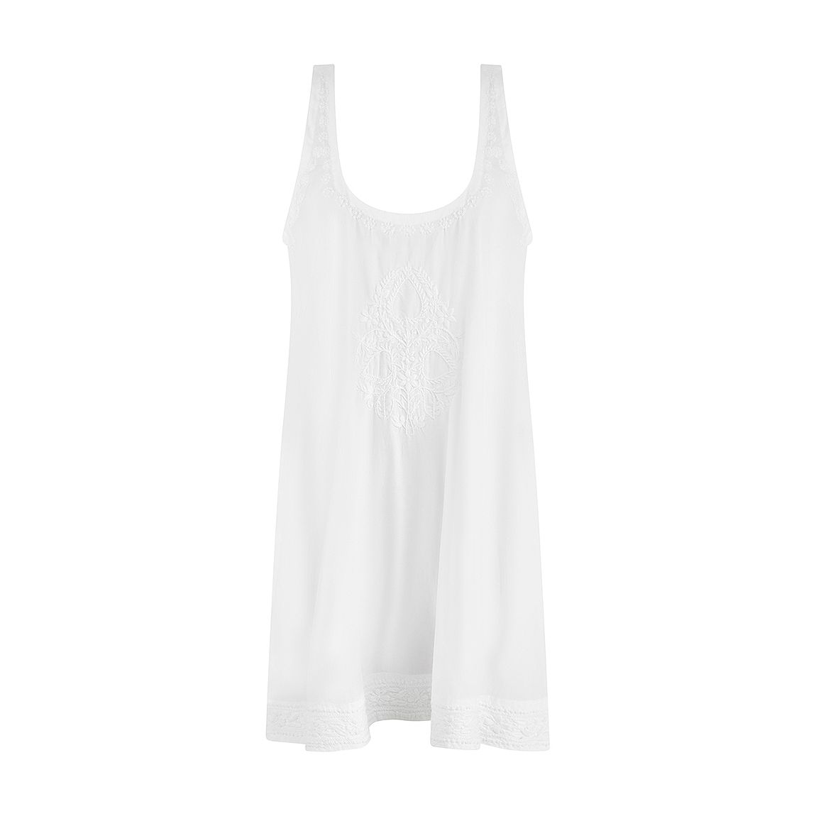 White Aloha Slip Dress main product photo