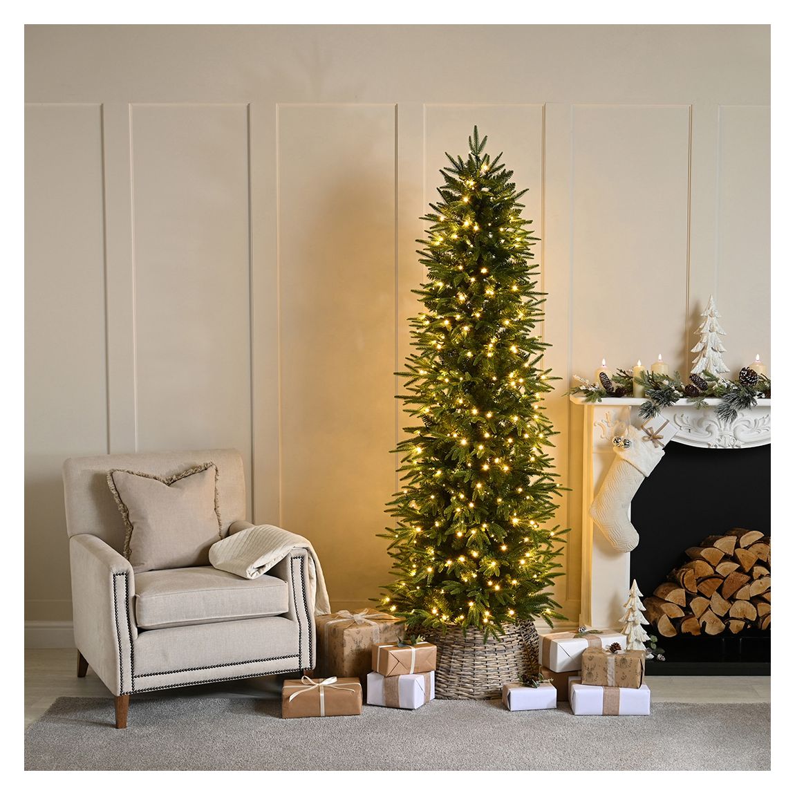 5ft Pre-Lit Sierra Nevada Fir Christmas Tree main product photo