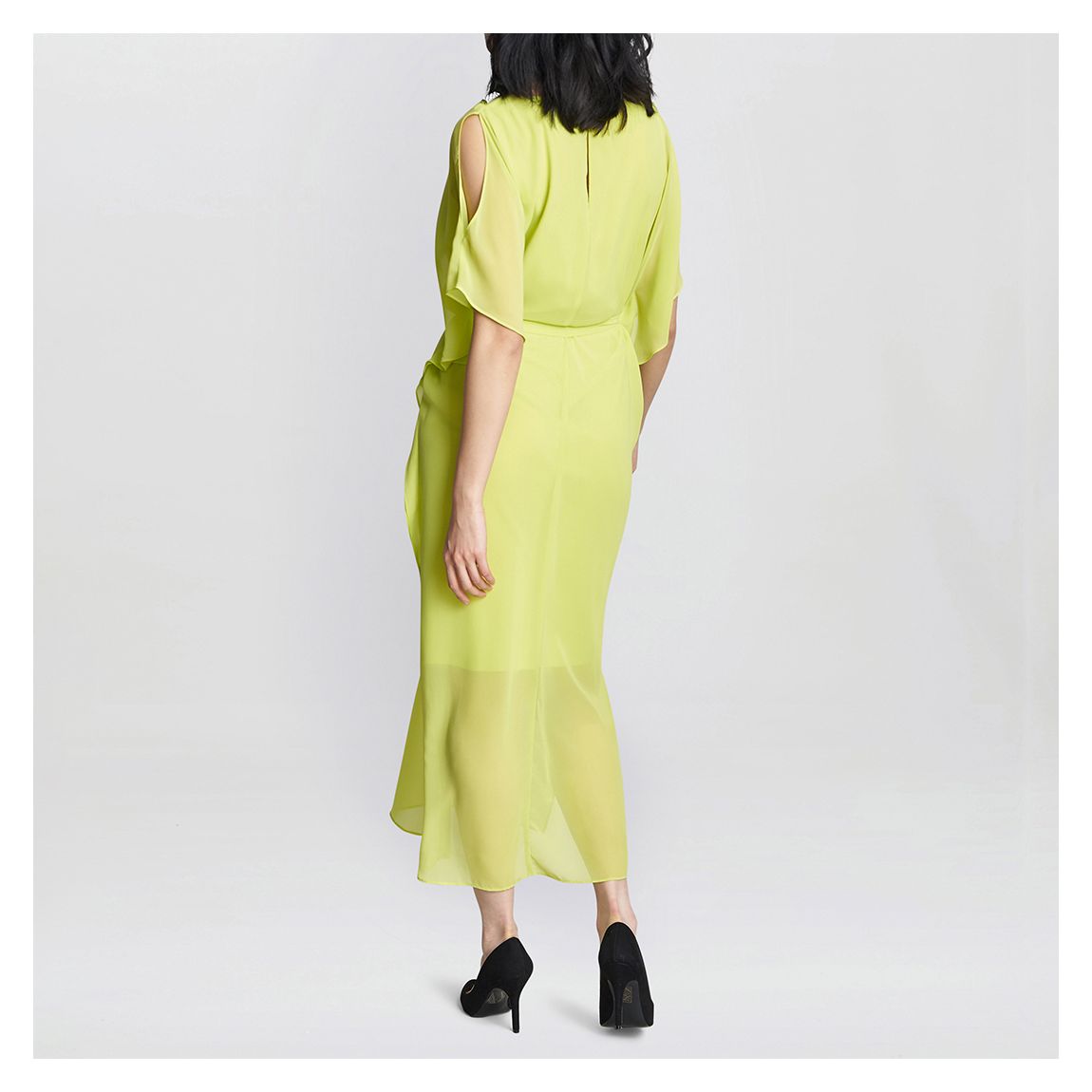 Lime Francesca Cold Shoulder Maxi Dress main product photo