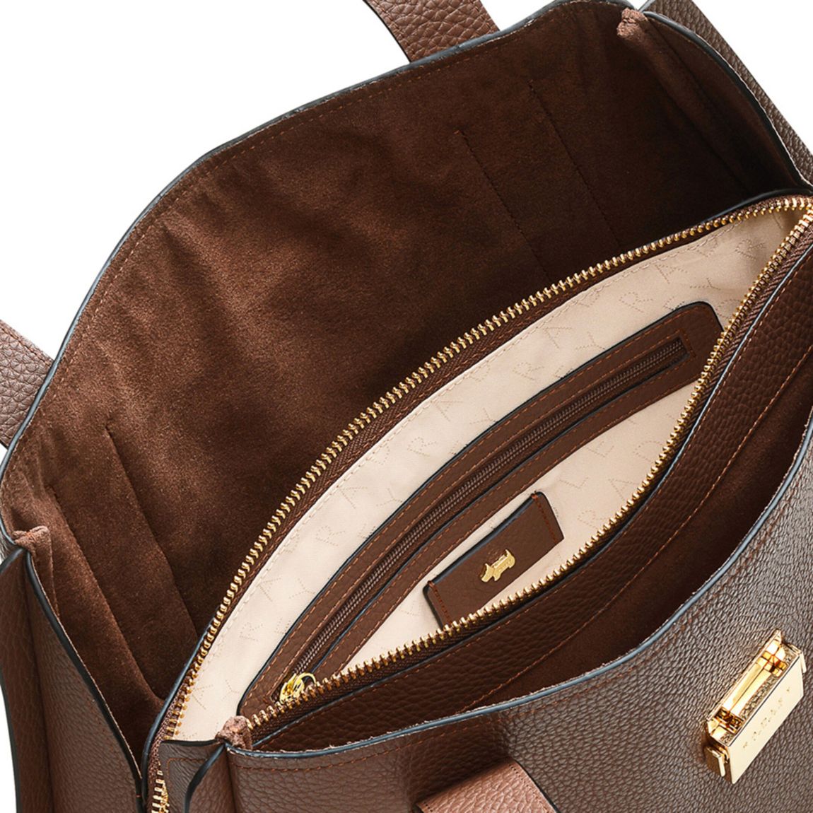 Walnut Sloane Street Large Ziptop Shoulder Bag main product photo
