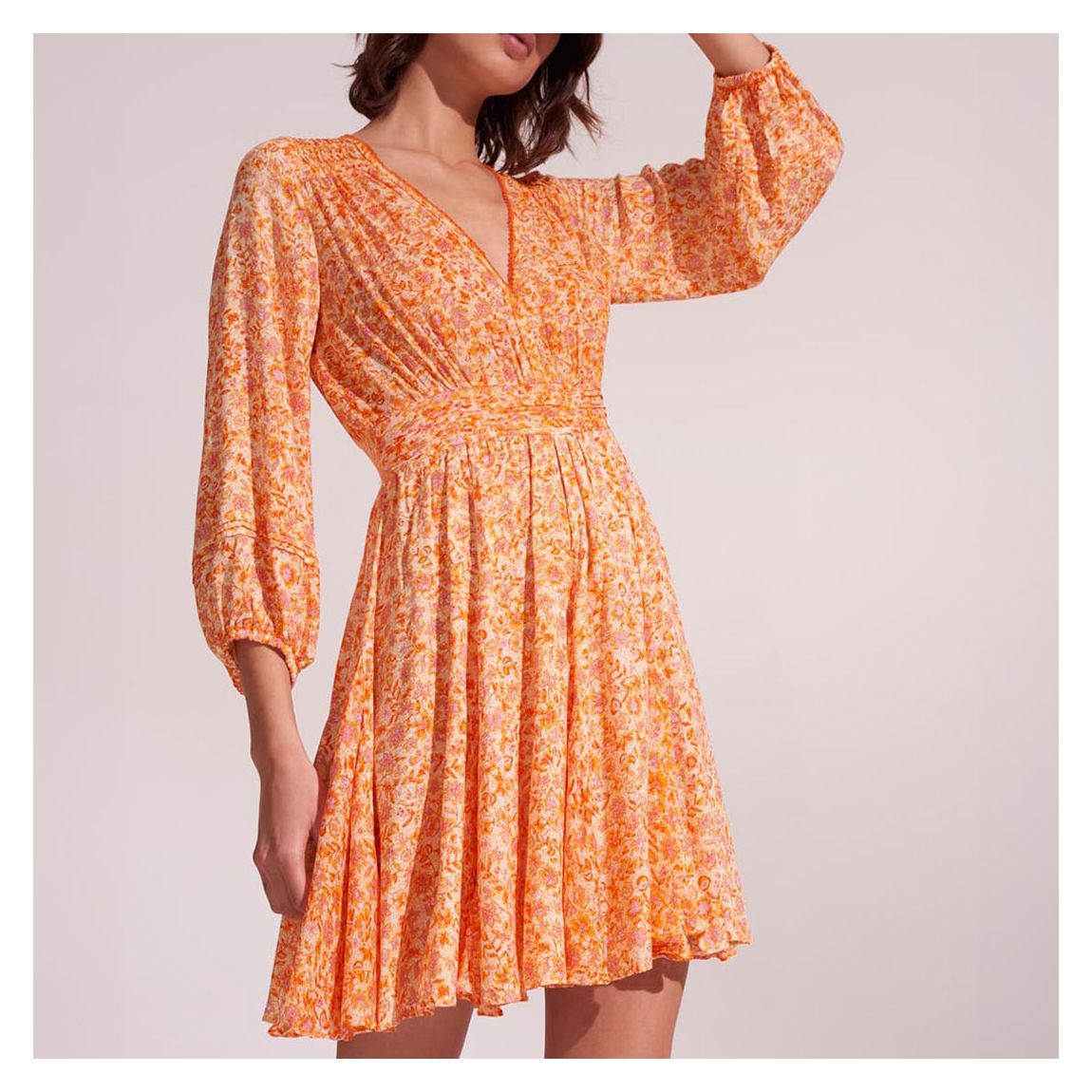 Orange Anabelle Mini Dress main product photo
