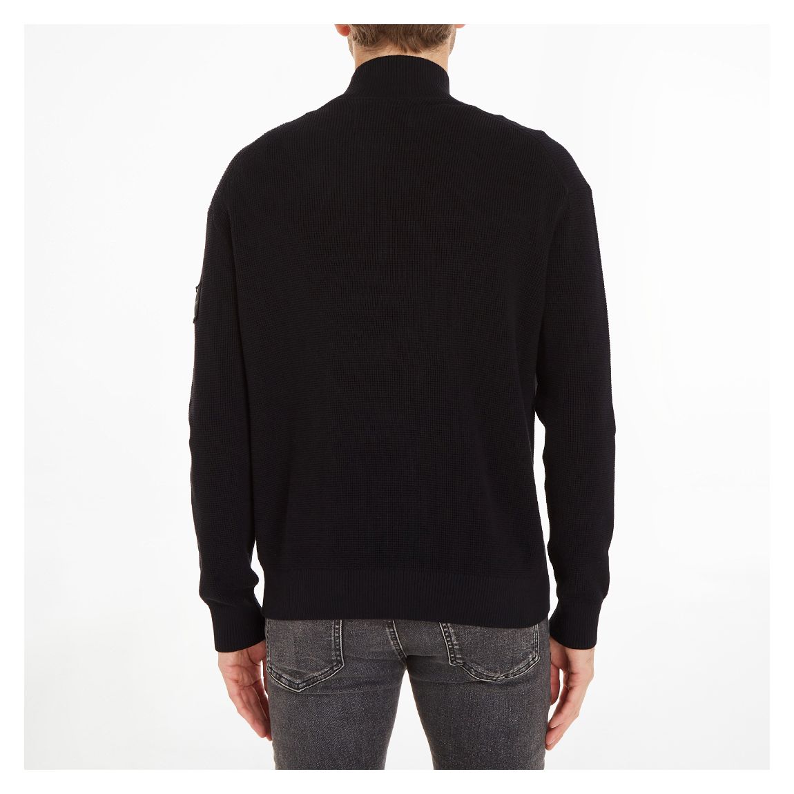 Black Core Badge Cotton Jumper main product photo