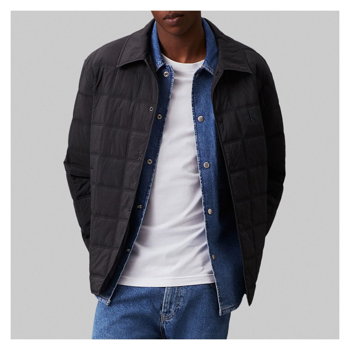 Black Quilted Jacket main product photo