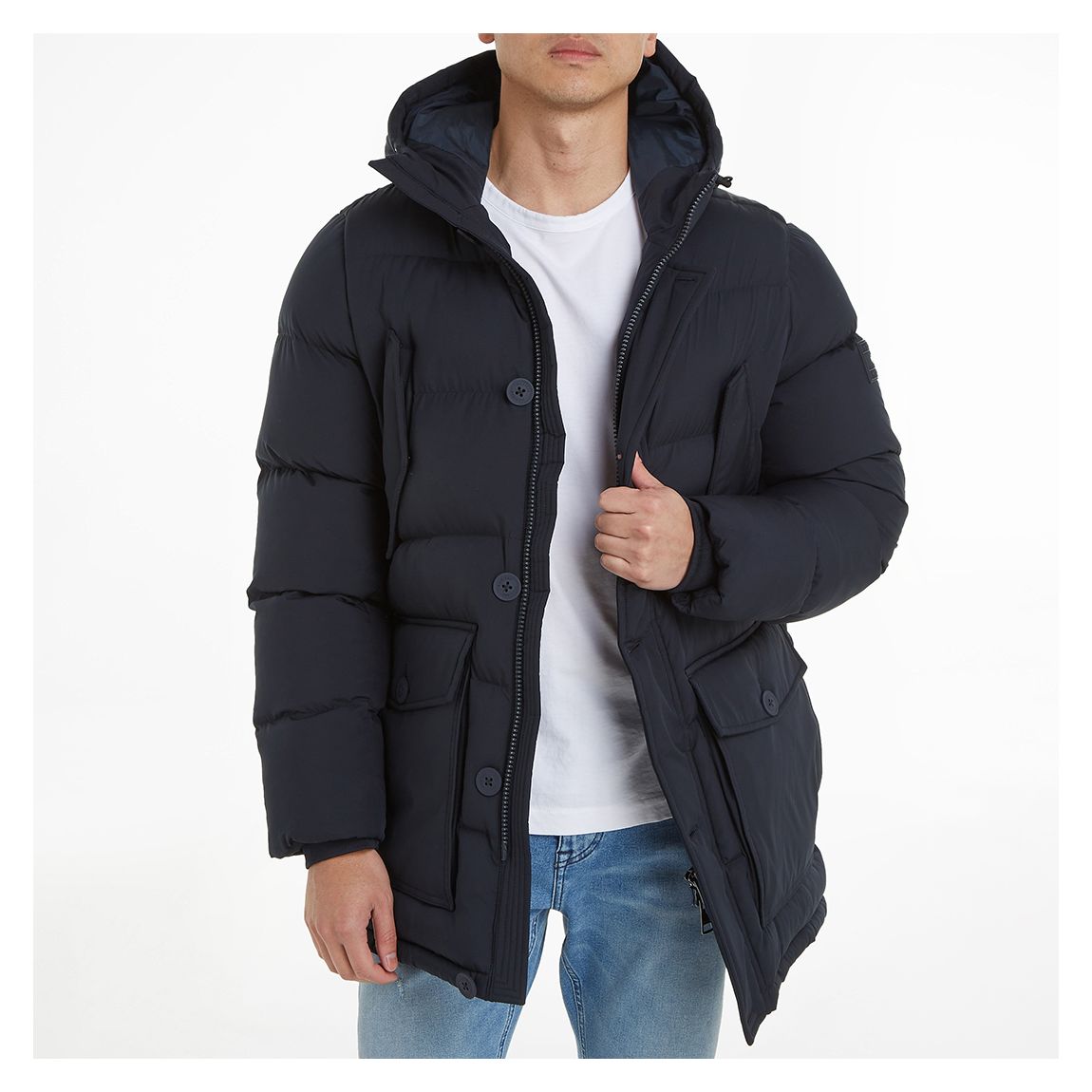 Navy Essential Rockie Parka Jacket main product photo