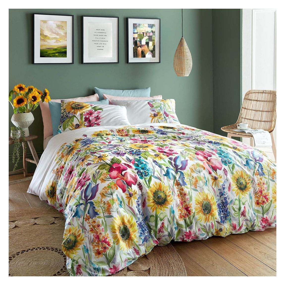 Summer Sunflower Double Bedset main product photo