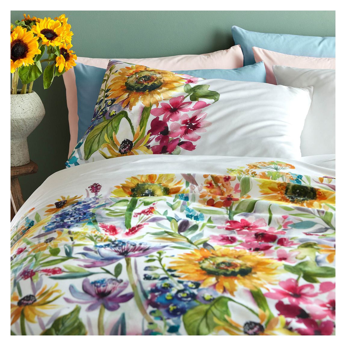 Summer Sunflower Standard Pillowcase Pair main product photo