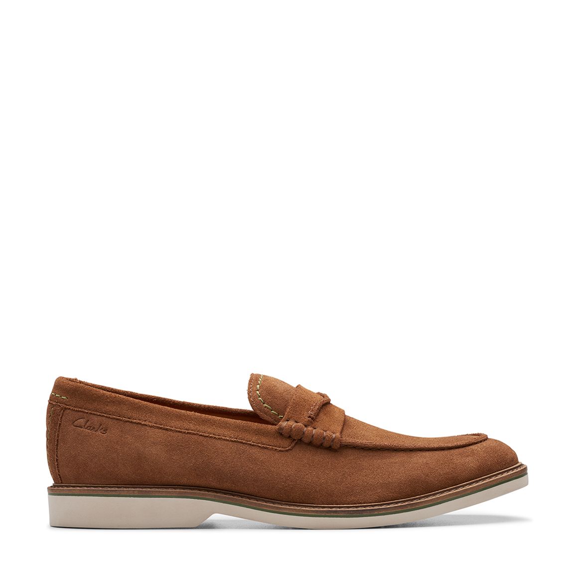 Men's Beige Atticus LT Slip Suede Loafers main product photo