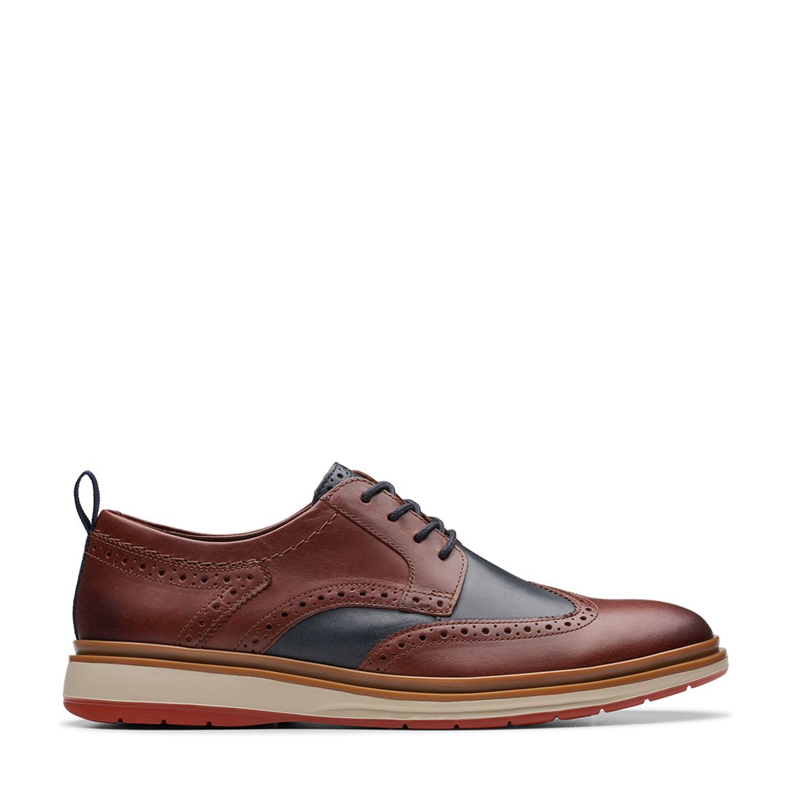 Men's Tan Chantry Wing British Combination Oxford Shoes main product photo
