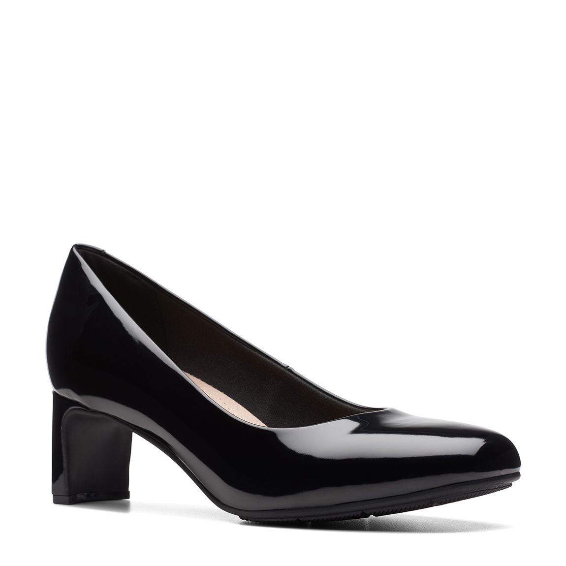 Women's Black Patent Kyndall Iris Court Shoes main product photo