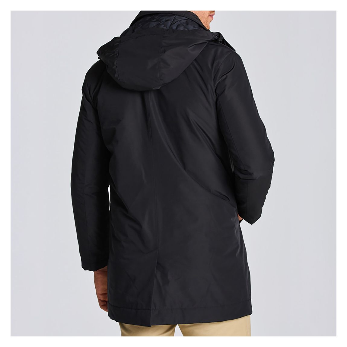 Black Padded Car Coat main product photo